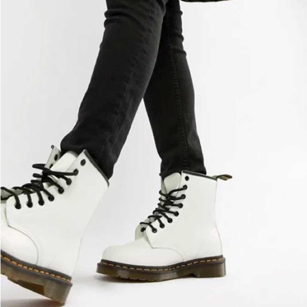 Dr. Martens White Boot